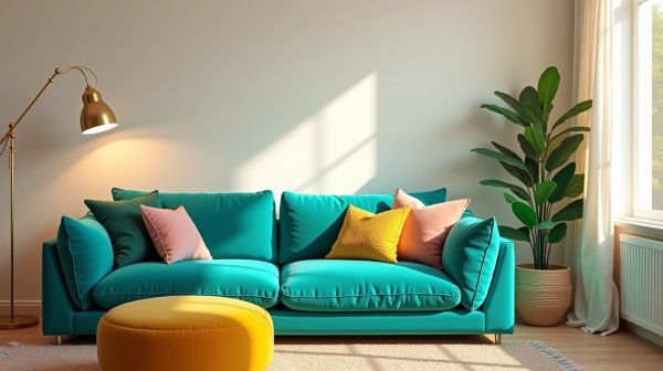 Say goodbye to neutral—embrace colourful sofas now